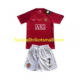 Fußballtrikots Manchester United Cristiano Ronaldo 7 Champion League 2007 Retro Kinder Kurzarm Heimtrikotsatz kaufen